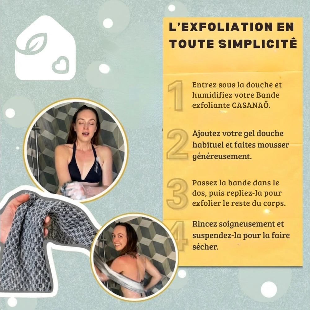 Bandes exfoliantes pour le corps