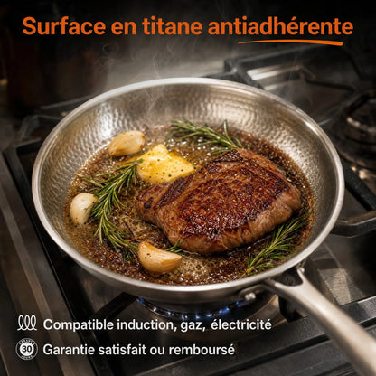 TitaneX® – Poêle antiadhérente titane