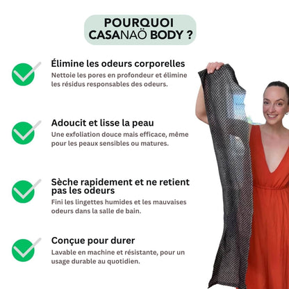 Bandes exfoliantes pour le corps