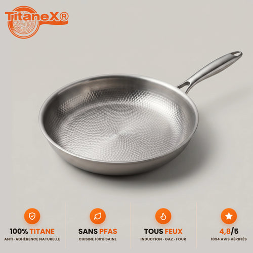 TitaneX® – Poêle antiadhérente titane
