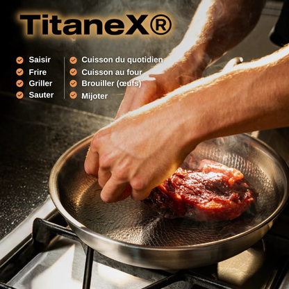 TitaneX® – Poêle en titane pur, antiadhérente