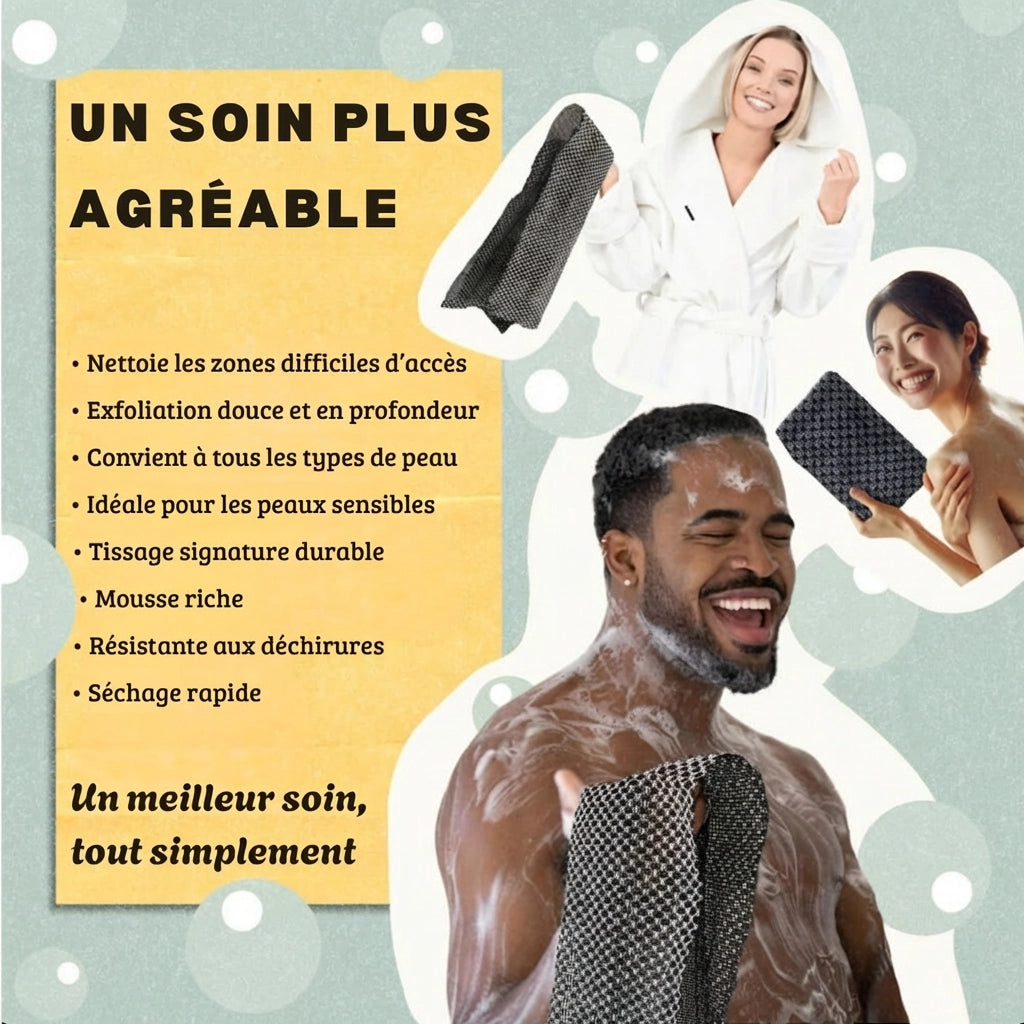 Bandes exfoliantes pour le corps