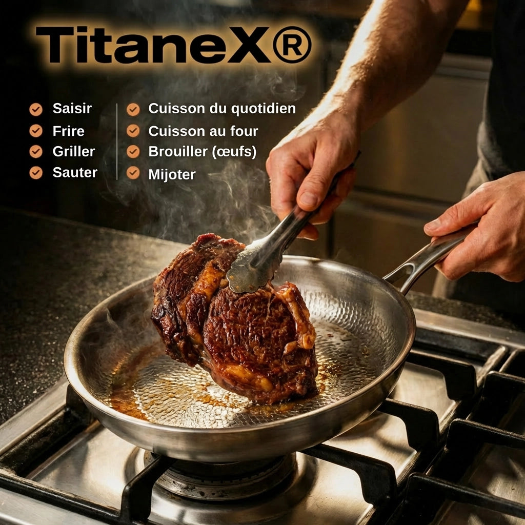 TitaneX® – Poêle antiadhérente titane