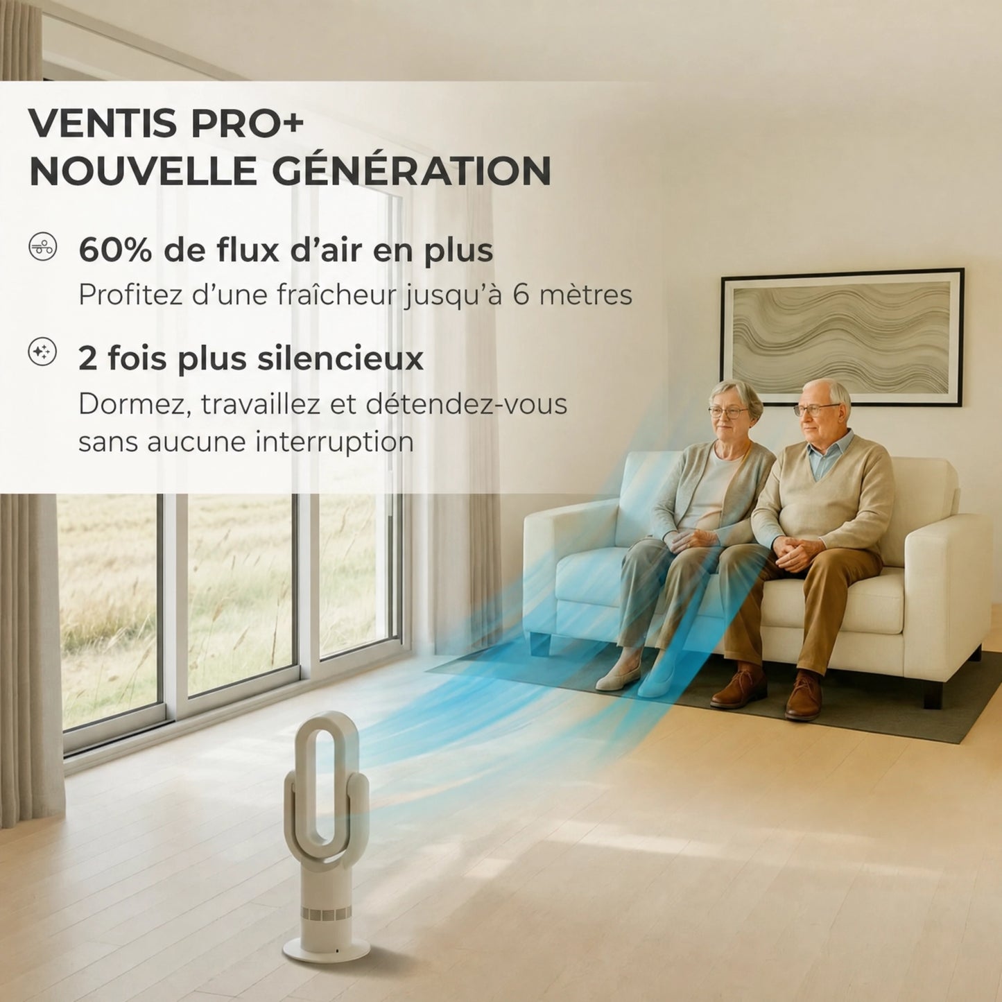 Ventis Air™ - Ventilateur Chaud & Froid sans Pales
