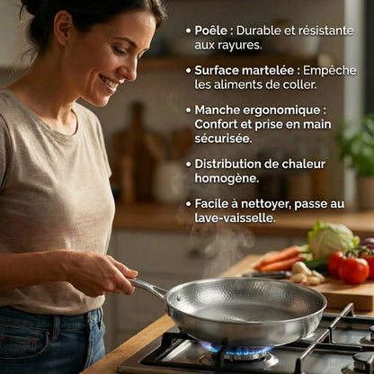 TitaneX® – Poêle en titane pur, antiadhérente